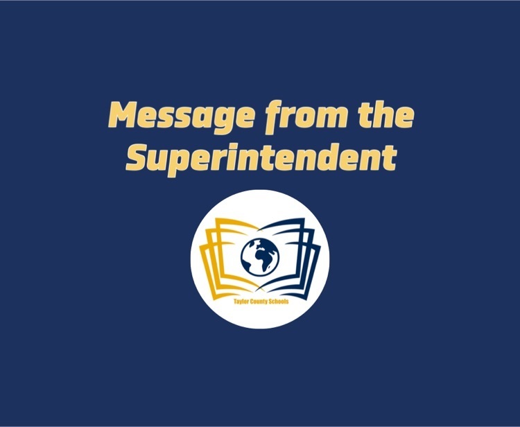 message from the superintendent 